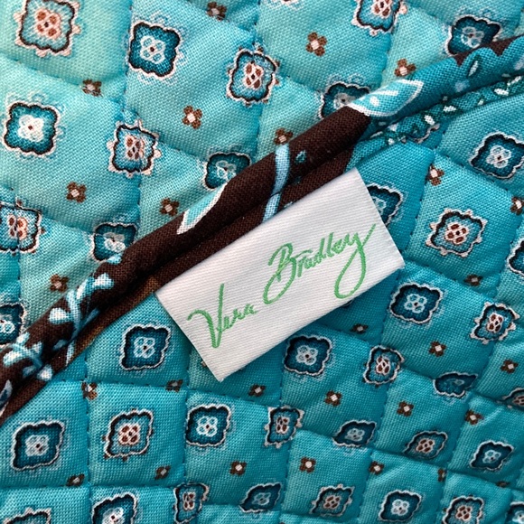 Vera Bradley Java Blue Tote Bag Made in USA - Picture 15 of 16